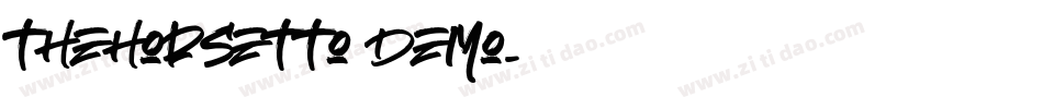 TheHorsetto Demo字体转换